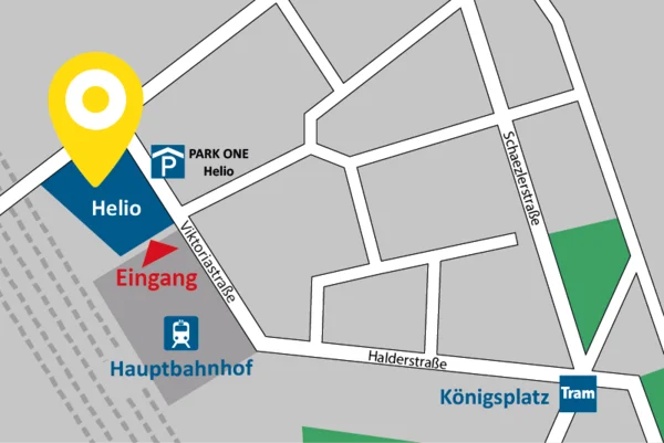 Anfahrtsskizze AllDent Augsburg
